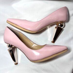 Katy Perry Collections Pink Heels with Metallic Accents